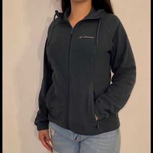 Columbia zip up drawstring hoodie